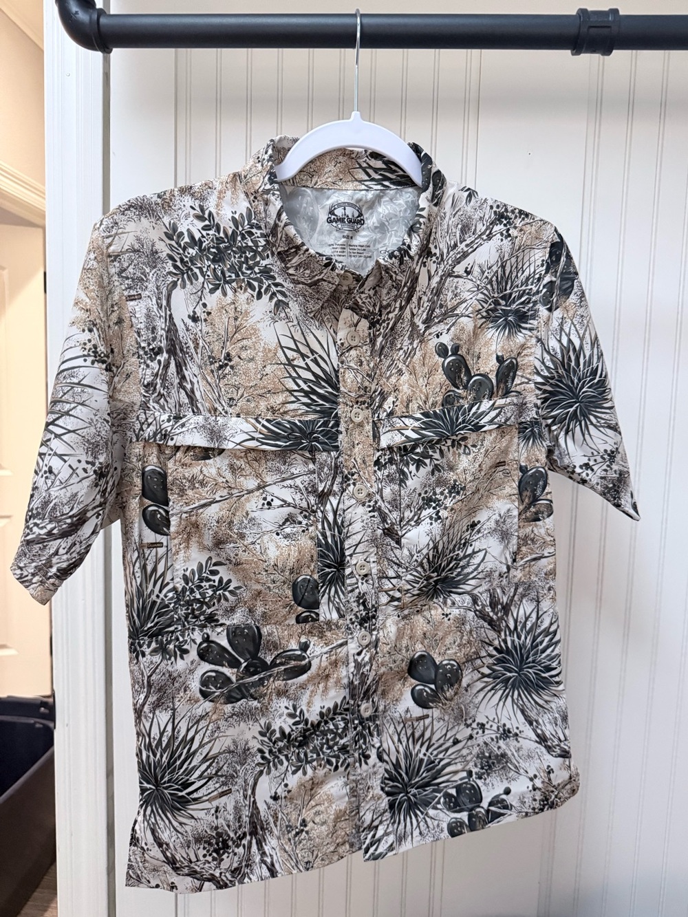 GameGuard Outdoors Youth M Desert Cactus Camo Hunting Fishing Shirt (#319)